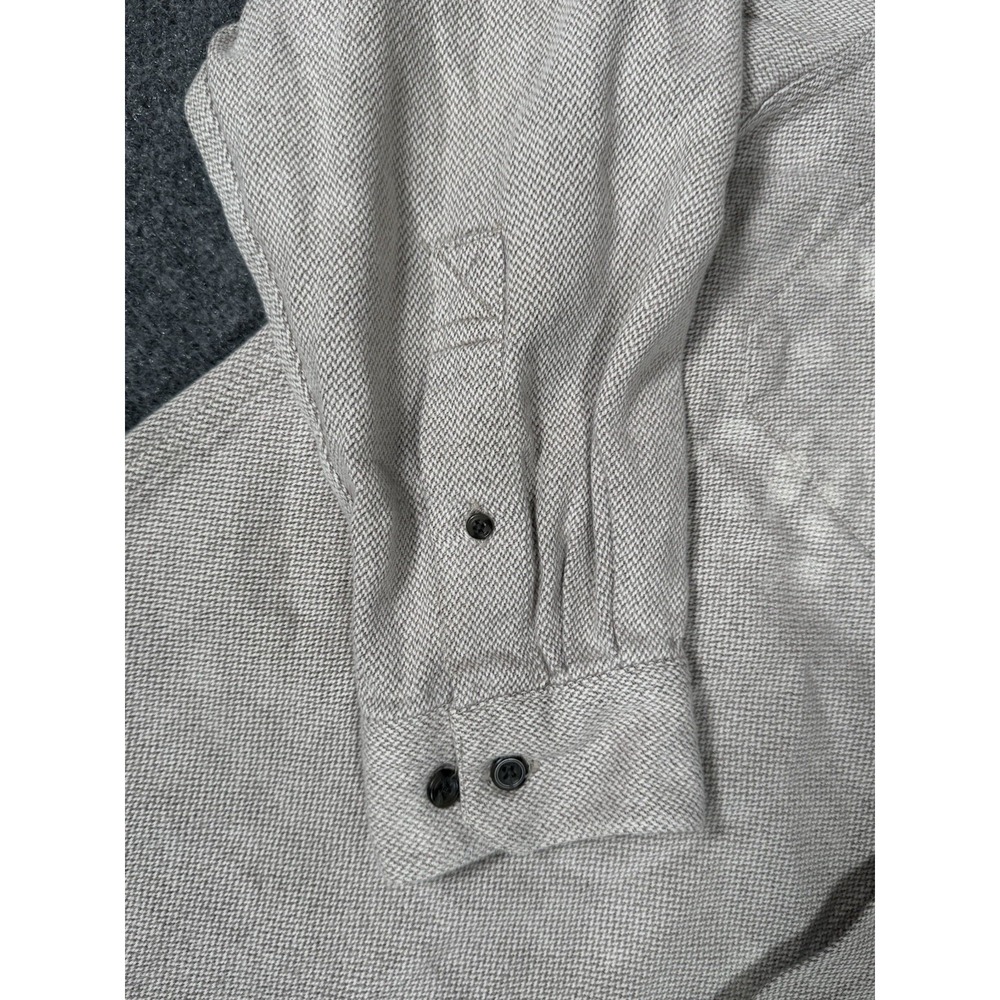 Territory Ahead Shirt Mens Large Gray Heavyweight Herringbone Stretch Casual - Picture 6 of 9